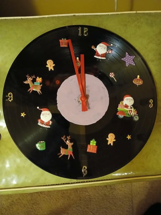 Christmas-themed clock