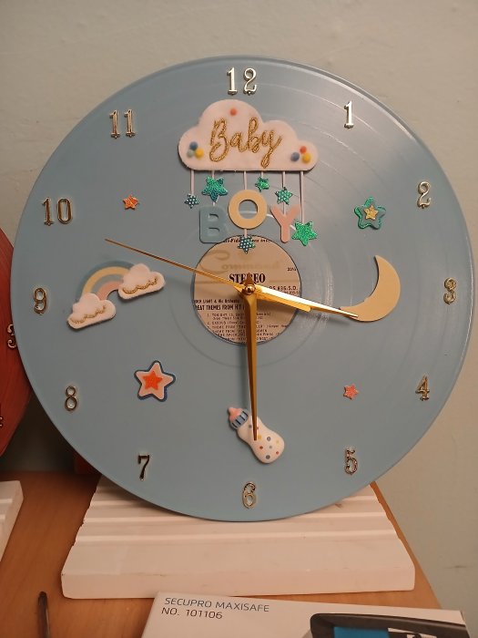 Baby boy clock