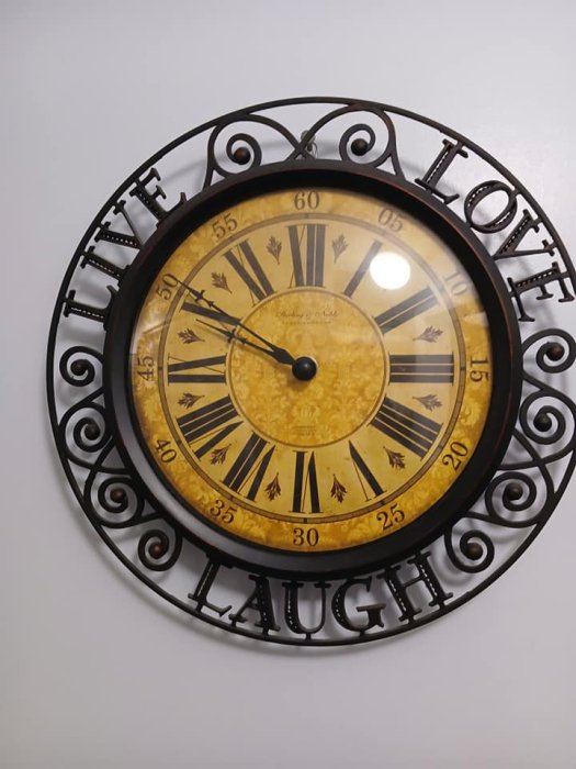 Live Love Laugh clock